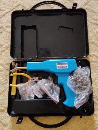 Pistola soldar plástico kit completo