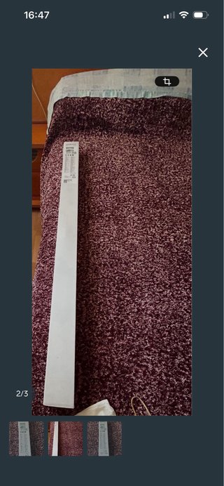 Estor enrollable Ikea gris y blanco 100x 195