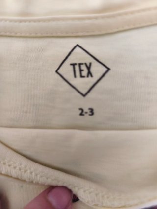 Lote 2 camisetas niña 2-3 años TEX