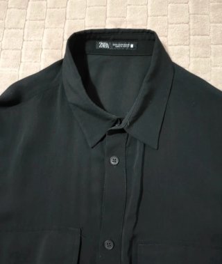 Camisa Zara Negra Talla M