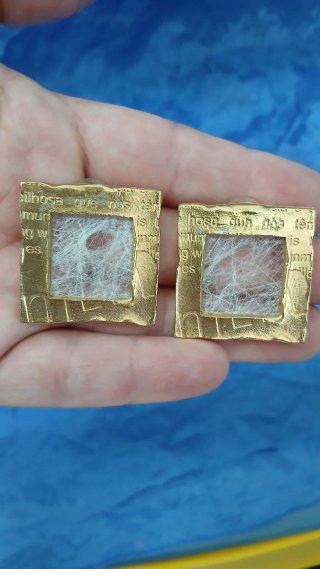 Pendientes Vintage Biche de Bere París Dorados