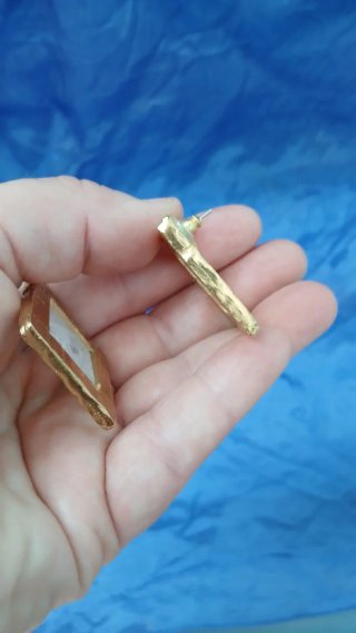 Pendientes Vintage Biche de Bere París Dorados