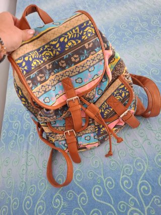 Zainetto donna boho etnico multicolore