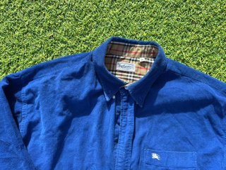 Camisa Burberrys Pana Azul - Talla M - Original