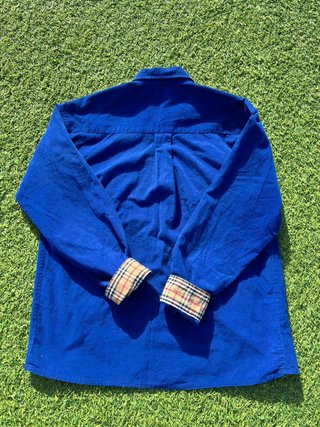 Camisa Burberrys Pana Azul - Talla M - Original