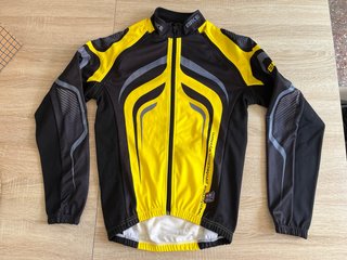 Chaqueta mallot Ciclismo Negra y Amarilla