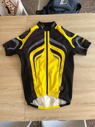 Chaqueta mallot Ciclismo Negra y Amarilla