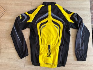 Chaqueta mallot Ciclismo Negra y Amarilla