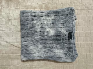 Camiseta punto cropped Pull&Bear gris M