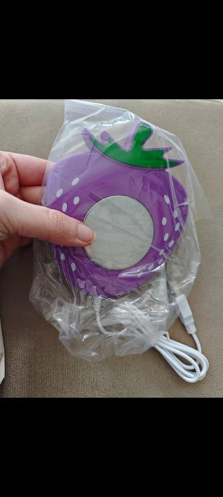 Scaldatazza USB Kasanova a forma di fragola viola
