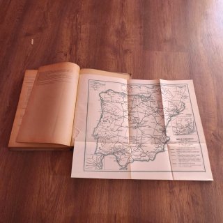 Libro antiguo de 1928 Distancias kilométricas