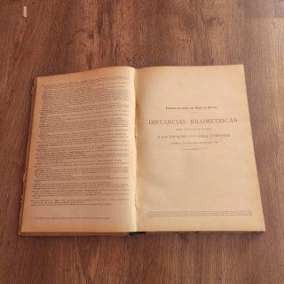 Libro antiguo de 1928 Distancias kilométricas