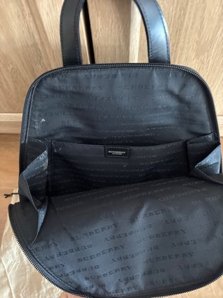 Mochila Burberry Lona Beige Original