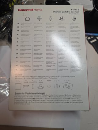 Timbre LED Inalámbrico Honeywell Home Serie 9