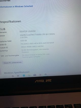 Pc portatile Asus Intel core i7 6500u 2tb hdd