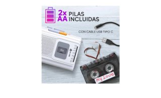 Reproductor Cassette KLIM K8 Blanco