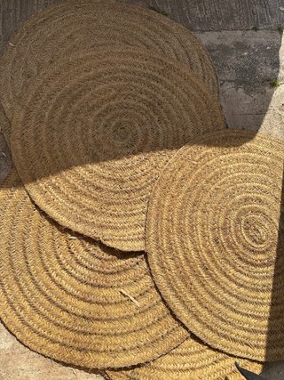 Alfombra Esparto Natural Redonda