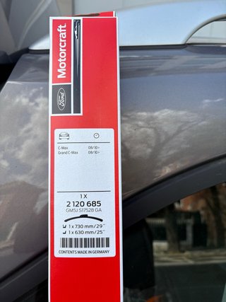 Escobillas parabrisas Ford C-Max/Grand C-Max