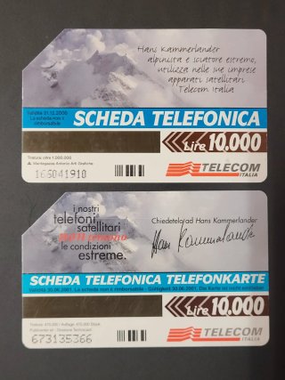 Lotto 10 Schede Telefoniche Sci & Montagna