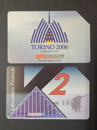 Lotto 10 Schede Telefoniche Sci & Montagna