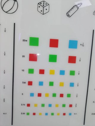 Optotipo Infantil para examen visual