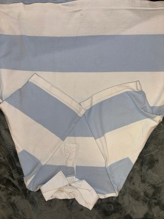 Polo Levi's Celeste y Blanco Rayas Oversize