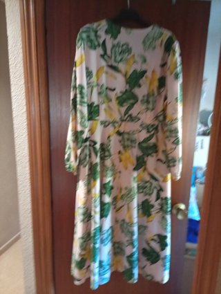 Vestido largo estampado floral talla XL