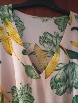 Vestido largo estampado floral talla XL