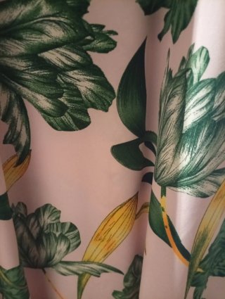 Vestido largo estampado floral talla XL