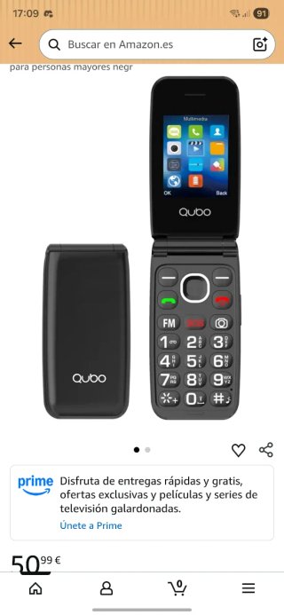 Teléfono Qubo para Mayores