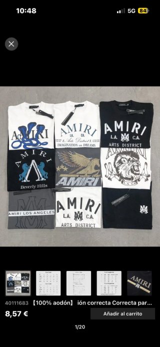 Camisetas Amiri