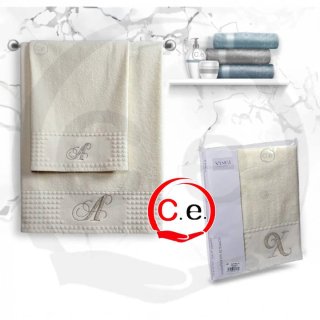 Asciugamani con lettera dEL TUO NOME