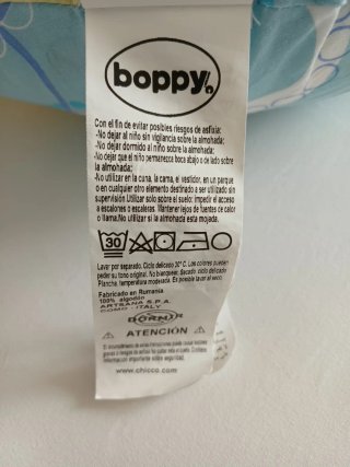 Cojín Lactancia Boppy Chicco Azul Lunares