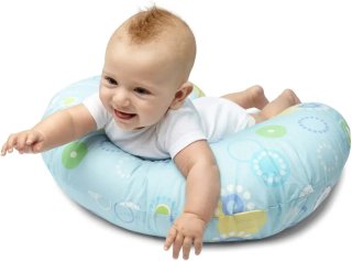 Cojín Lactancia Boppy Chicco Azul Lunares