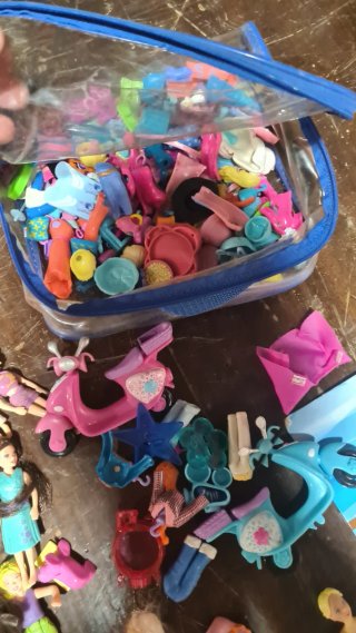Lote de muñecas Polly Pocket y accesorios