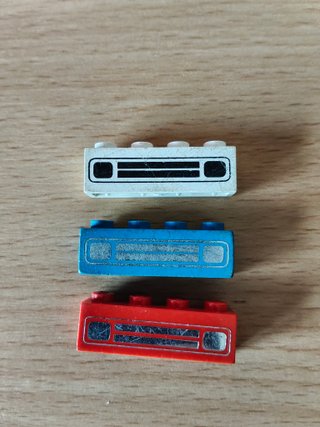 LEGO mattoncino 4x1x1 radiatore vintage