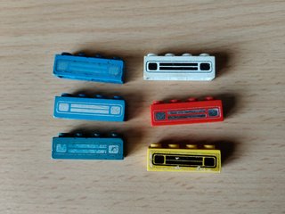LEGO mattoncini 4x1x1 radiatore vintage