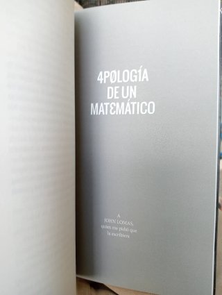 Apología de un matemático