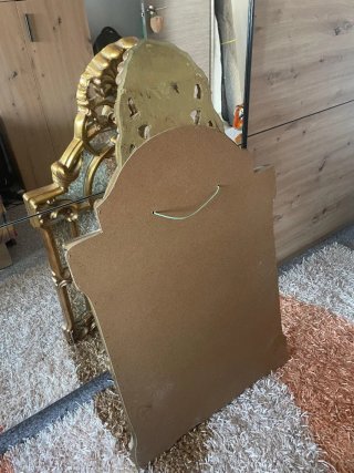 Espejo dorado madera tallada estilo barroco