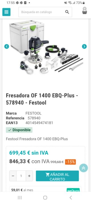 Fresadora Festool OF 1400