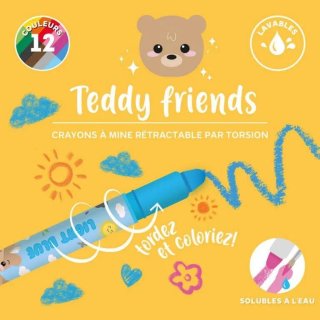 Teddy friends - Pastelli a cera twist-up