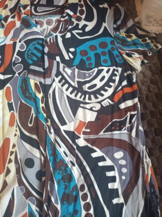 Camisa Estampada Estilo Étnico Talla XL