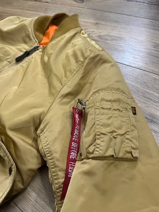 Alpha Industries Chaqueta Bomber Beige Talla S