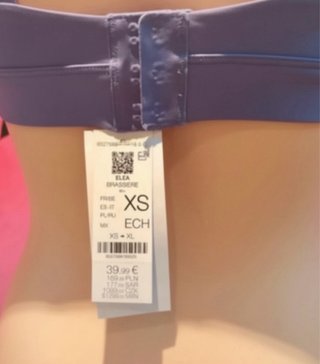 Sujetador deportivo Etam Talla XS