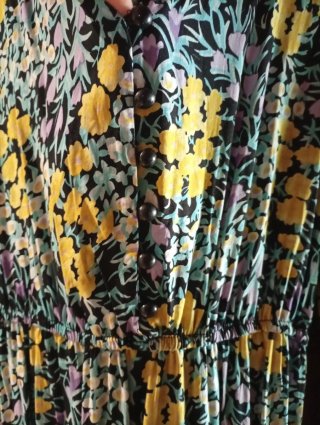 Vestido largo estampado floral talla XL,como nuevo