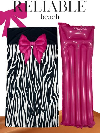 Set Mare Telo+Lettino+Borsa Zebra