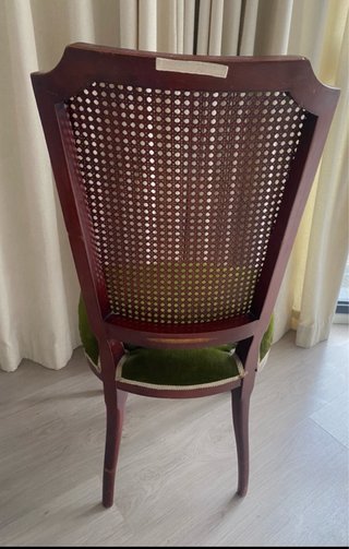 Mesa redonda madera y 6 sillas