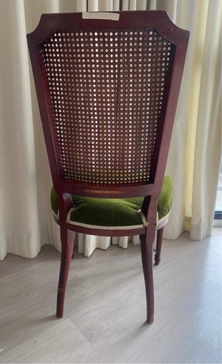 Mesa redonda madera y 6 sillas