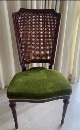 Mesa redonda madera y 6 sillas