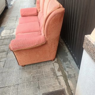 Sofá de 3 plazas tapizado en tela